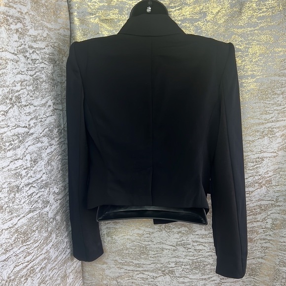 Bcbgmaxazria Black Open Front Waterfall Blazer/Jacket Size S - Picture 10 of 16